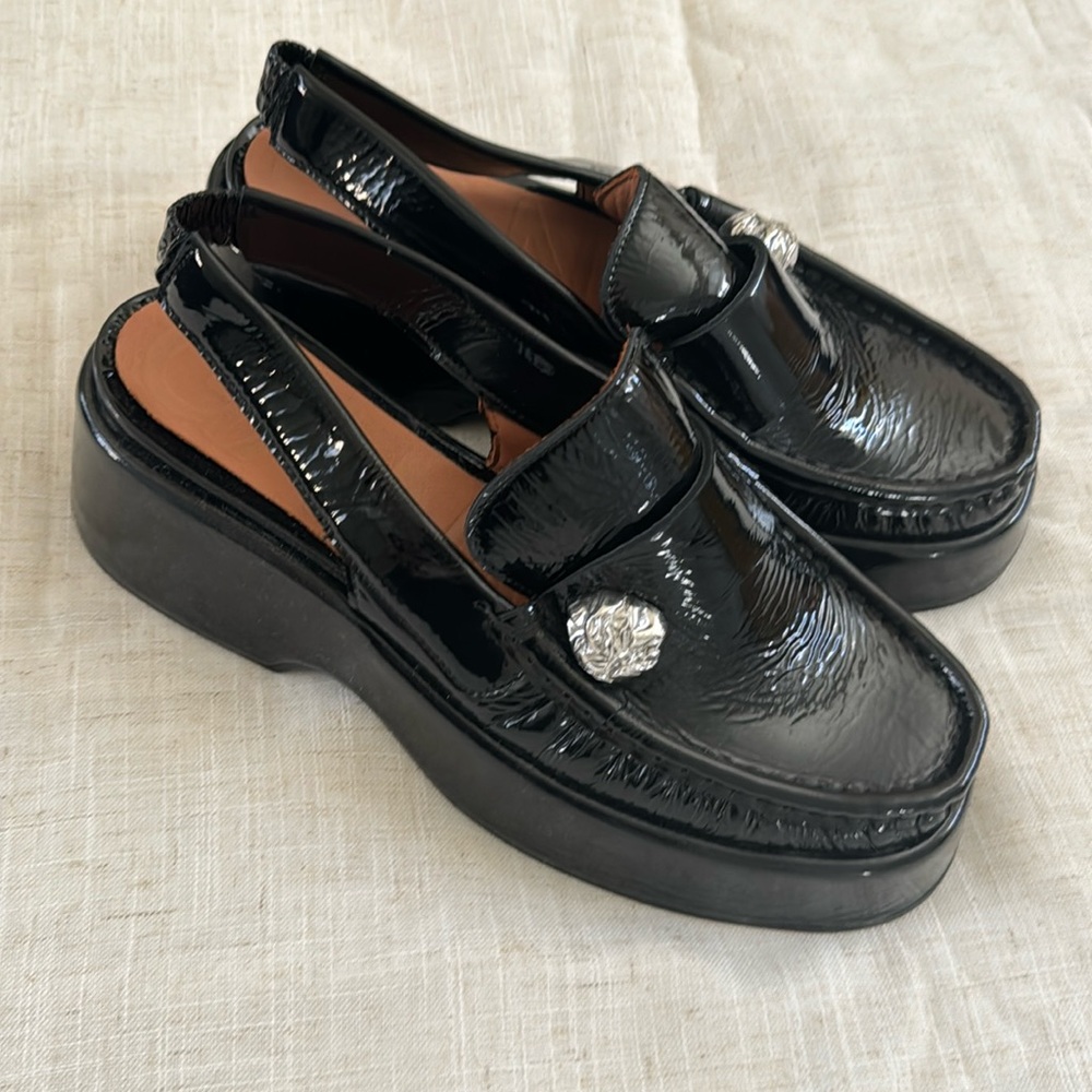Ganni platform slingback loafers size 9US/39EU